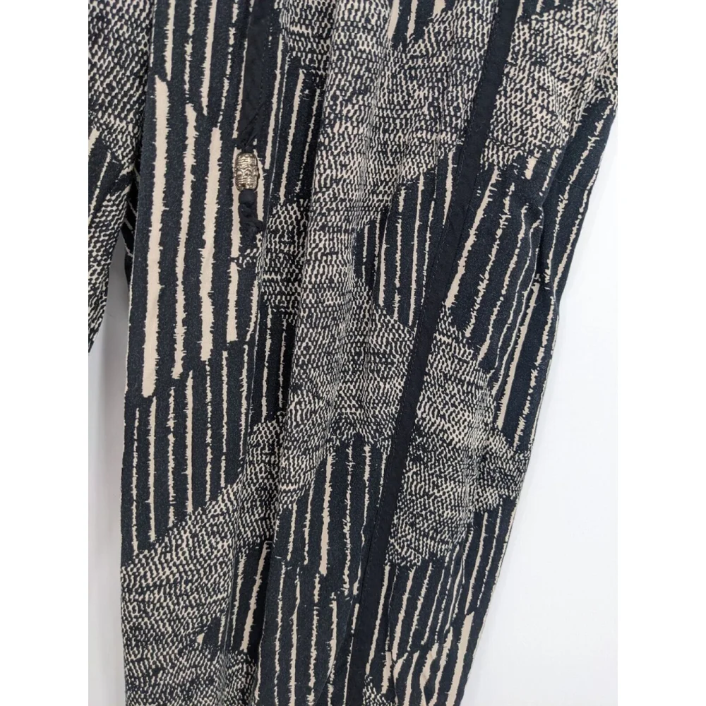 Anthropologie Hei Hei Pants Tapered Leg Geometric Bohemian Hippie‎ Black/White S - Picture 4 of 14